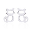 Ocelové náušnice dámské WJHE232 - Kočky