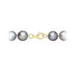 Zlaté zapínání perlového náhrdelníku 922028.3/9260 grey
