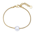 Zlatý náramek z chirurgické oceli s perlou Brosway Perfect BPC53