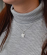 Stříbrný náhrdelník srdce 39170.1