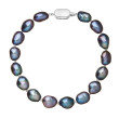 Perlový náramek z říčních perel 823011.3/9269B peacock