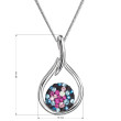 Stříbrný náhrdelník s kamínky Swarovski 32075.4 galaxy