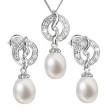 Souprava stříbrných perlových šperků 29014.1