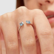 Dámský prsten s kamínky Brosway Fancy Cloud Light Blue FCL11