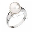 Perlový prsten 35022.1 bílá