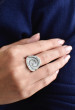 Elegantní stříbrný prsten s kamínky Swarovski 35052.3 bl.diamond