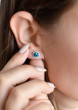 Náušnice do ucha s krystaly Swarovski 31217.1 zelená