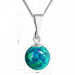 Dámský náhrdelník s umělým opálem 12050.3 green