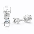 Diamantové náušnice z bílého zlata DZ60129-30-00-X-2