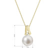 Zlatý perlový náhrdelník 92PB00031
