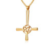 Satanský kříž na krk zlatý JCFPN-1127GD