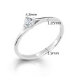 Zásnubní prsten s diamantem Z6721-2957