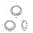 Luxusní souprava stříbrných šperků Swarovski elements 39168.1