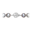 Náhrdelník z říčních perel a bílého zlata 822028.3/9270B grey