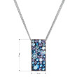 Stříbrný náhrdelník Swarovski elements 32074.3 blue style
