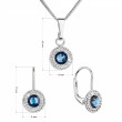 Stříbrné šperky v sadě s krystaly Swarovski 39103.3 montana
