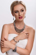 Elegantní perlový náramek s krystaly Preciosa 33064.3