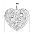 přívěšek srdce s krystaly Swarovski 34243.1
