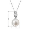 Perlový náhrdelník s diamanty 82PB00040