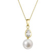 Zlatý perlový náhrdelník 92P00048