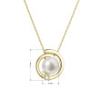 Perlový náhrdelník s briliantem 92PN00046