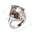 Stříbrný prsten s krystalem 35805.5 zlatá