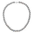 Perlový náhrdelník z říčních perel 822028.3/9268B grey