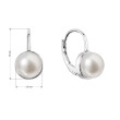 Stříbrné náušnice s perlou říční 21079.1