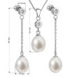 Souprava stříbrných perlových šperků 29005.1