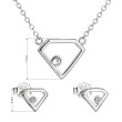 Stříbrné šperky s kamínky Swarovski 39165.1 bílá