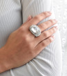 Dámský masivní prsten s kamínky 735800.1 krystal