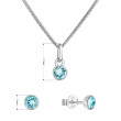 Stříbrná souprava šperků Swarovski elements 39177.3 lt turquoise