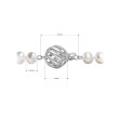 Perlový náhrdelník z říčních perel se zapínáním z bílého 14 karátového zlata 822001.1/9264B bílý