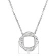 Stříbrný náhrdelník Swarovski elemnts 32016.1 crystal