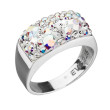 Stříbrný prsten s kamínky Swarovski 35014.2 Ab efekt