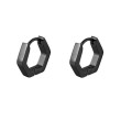 Černé náušnice z chirurgické oceli WJHE854BK