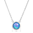 Elegantní stříbrný náhrdelník 12065.3 blue