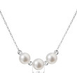 stříbrný náhrdelník s perlami 22017.1