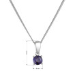 Luxusní náhrdelník se safírem 12078.3 sapphire blue