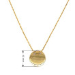 Jednoduchý zlatý náhrdelník 92A00022