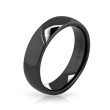 Moderní černý prsten Cerafi Liscio 110