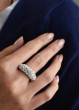 Elegantní stříbrný prsten Swarovski elements 35031.1