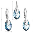 Stříbrné šperky s kamínky Swarovski 39169.4-modrá