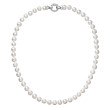 Perlový náhrdelník z pravých říčních perel bílý 22030.1
