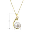 Zlatý perlový náhrdelník 92P00039