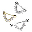 Stylový piercing do bradavek SEKSQ0172