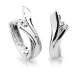 Zlaté náušnice kroužky s diamanty DZ6434-1795-80-00-X-2