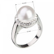 Elegantní stříbrný prsten s perlou 35021.1