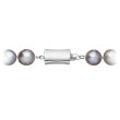 Zapínání perlového náhrdelníku z bílého zlata 822028.3/9267B grey