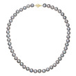 Perlový náhrdelník z říčních perel 922028.3/9272A grey